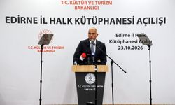 Edirne’de 160 bin kitap kapasiteli yeni kütüphane açıldı