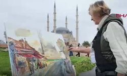 Balkan ressamları Selimiye’yi tuvallerine taşıdı