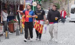 Barcelona taraftarları Sultanahmet Meydanı'nda