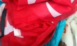 Bayrağı çöpe atıp paylaşım yaptı, tutuklandı