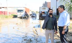 Başkan Yıldız yağış sonrası incelemelerde bulundu