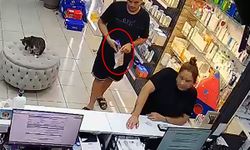 Eczaneden kozmetik ürünü çaldı