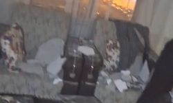 Evde otururken tavandan kopan moloz yığını altında kaldı