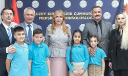 Kıbrıs İlkokulu öğrencilerinden KKTC Mersin Başkonsolosluğuna ziyaret