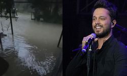 Murat Boz, sağanak nedeniyle mahsur kaldı