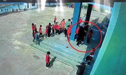 Öğrencinin hayatını kurtaran müdahale kamerada