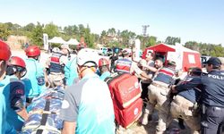 Deprem tatbikatında ekipler zamana karşı yarıştı