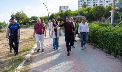 Mezitli Belediye Başkanı Tuncer, Davultepe için Sahada