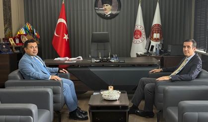 Kaymakam Topsakaloğlu ile Başsavcı Çatlı bir araya geldi