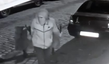 Market Önündeki Dondurma Dolabını El Arabasına Yükleyip Çaldı