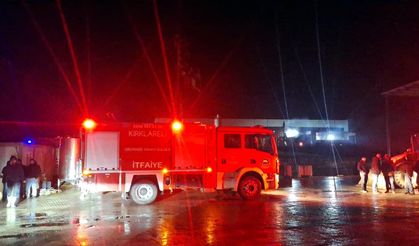 Süt Üretim Tesisinde Korkutan Yangın