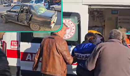 Otomobil ile motosiklet çarpıştı: 1 yaralı