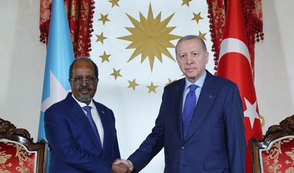 Cumhurbaşkanı Erdoğan, Somali Cumhurbaşkanı Hasan Şeyh Mahmud ile bir araya geldi