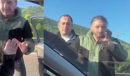 Otoyolda tartıştığı sürücüyü darbetti, o anlar kamerada