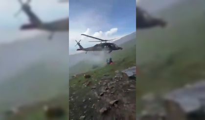 Dağda kalp krizi geçirdi; askeri helikopter ile kurtarıldı