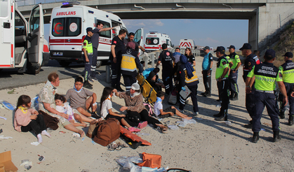 Aksaray’da otobüs yoldan çıktı; 40 yaralı