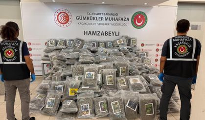 Sınır Kapısı'nda 287 kilo 910 gram esrar ele geçirildi
