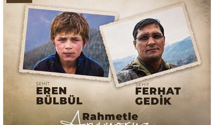 Eren Bülbül ve Ferhat Gedik şehadetlerinin 9'uncu yılında anıldı