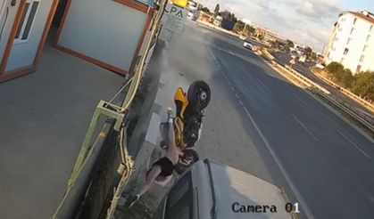 Yeni aldığı motosikletle kaza yapan Utku öldü; o anlar kamerada