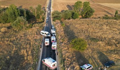Edirne'de zincirleme kaza: 6 yaralı