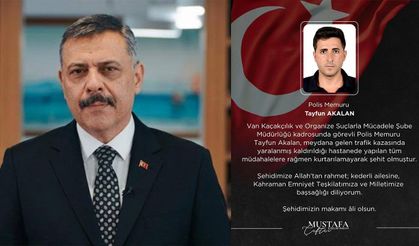 Bakan Çiftçi'den şehit polis memuru  için başsağlığı mesaj