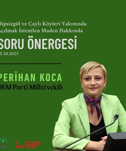Mersinli Vekilden Sivas'taki Maden Projesine Tepki
