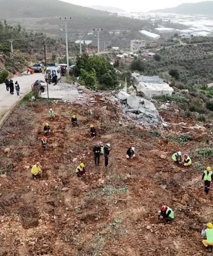 Bozyazı’nda Kaçak Yapılar Kaldırıldı, Alan Ağaçlandırılıyor