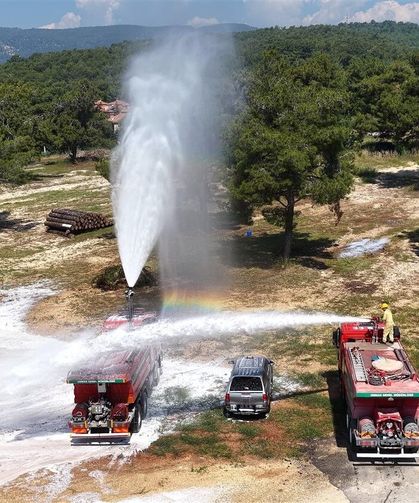 Mersin’de olası yangınlara karşı tatbikat yapıldı