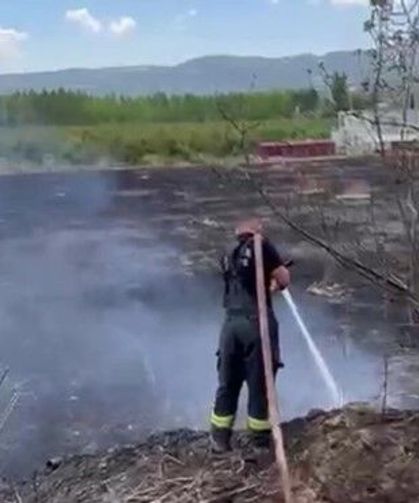 Mut'ta yangın çıktı: 15 dönüm arazi zarar gördü