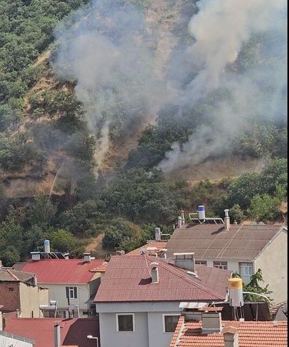 Kastamonu'da orman yangını yerleşim yerine yaklaştı