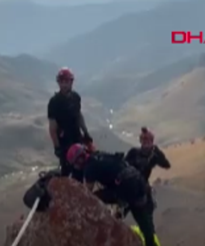 AFAD ekipleri 4 keçiyi kurtardı