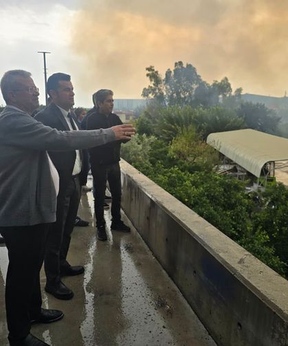 Tarsus’ta tütün fabrikasındaki yangın yerinde incelendi