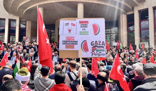 Kahramanmaraş'tan Filistinlilere destek yürüyüşü