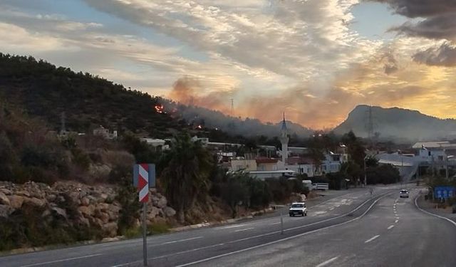 Mersin Bozyazı'da orman yangını büyümeden söndürüldü