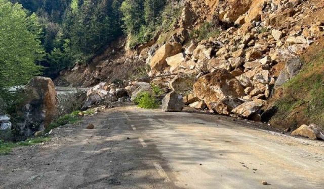 Giresunda heyelan