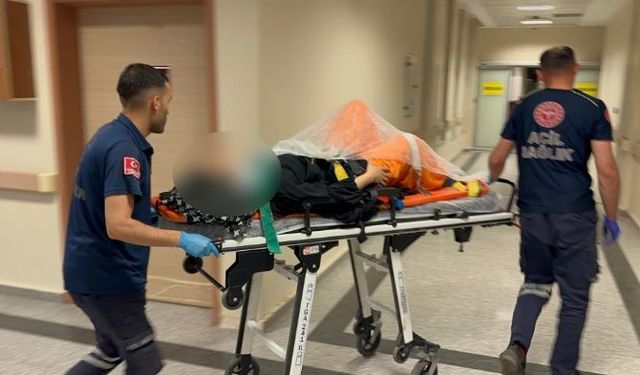 Adıyamanda binanın 3. katından düşen vatandaş yaralandı