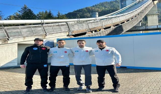 Kayakla Atlama Milli Takımının ilk uluslararası sınavı Fransada