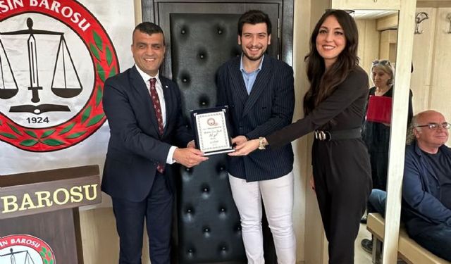 Anamur'da avukatlara Onur Plaketi takdim edildi