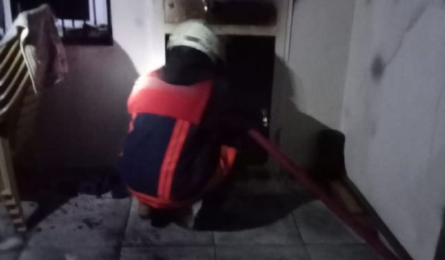 Çamlıyayla'da ev yangını   