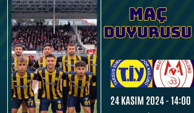 Mezitli 33 Spor Tarsus'a konuk olacak