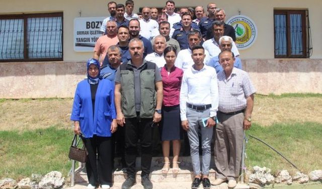 Bozyazı'da orman yangınlarıyla mücadele toplantısı