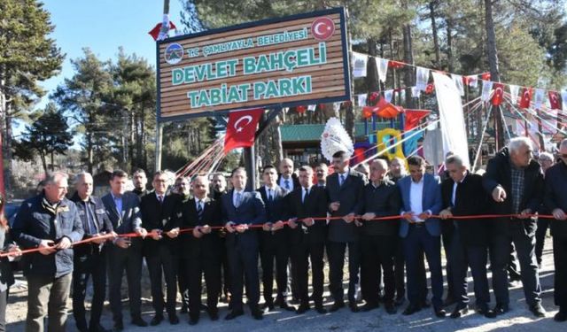 Çamlıyayla'da Devlet Bahçeli Tabiat Parkı açıldı
