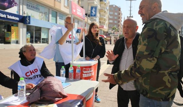 CHP Mezitli'den İmamoğlu'na destek imzası