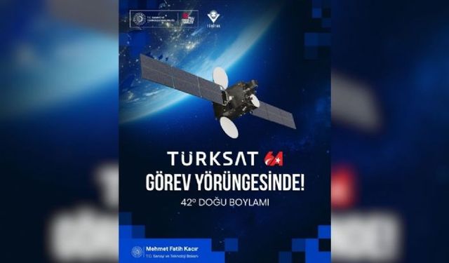 Bakan Kacır: Türksat 6A nihai yörüngesine başarıyla yerleşti