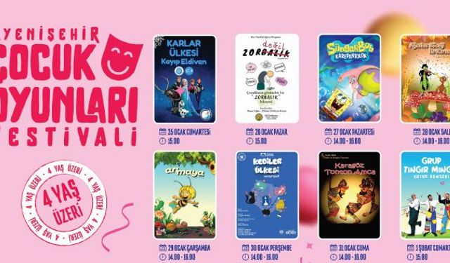 Yenişehir Çocuk Oyunları Festivali başlıyor