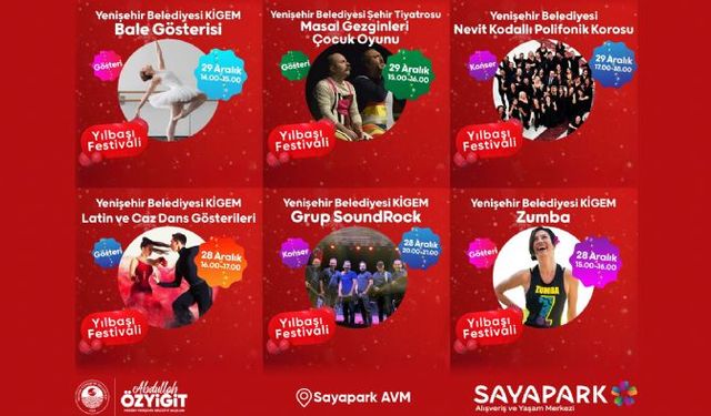 Yenişehir Belediyesinin yılbaşı etkinlikleri