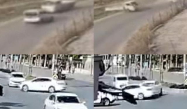 Mersin'deki trafik kazaları kamerada: 1 ölü, 6 yaralı
