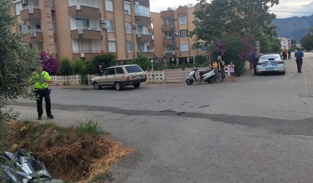 Mersin Bozyazı’da otomobil ile motosiklet çarpıştı: 1 yaralı