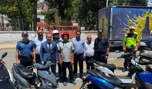 Anamur’da Motosiklet Kazalarına Karşı Kasklı Farkındalık