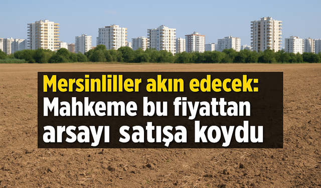 Mersinliler akın edecek: Mahkeme bu fiyattan arsayı satışa koydu